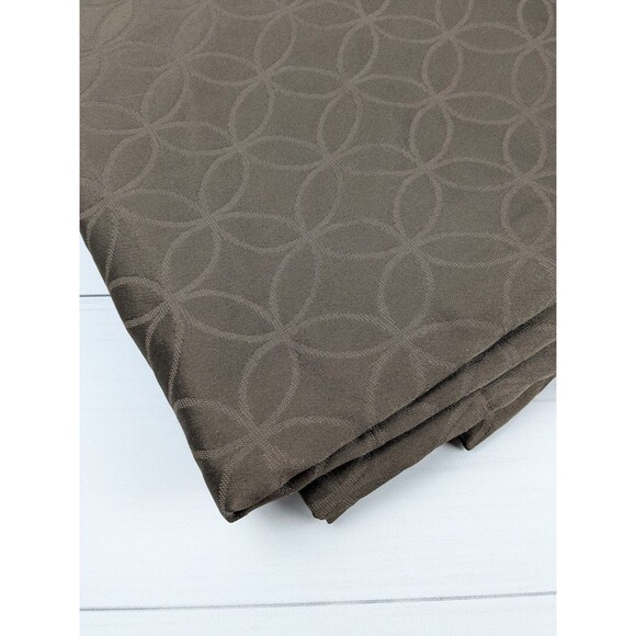 Fieldcrest Luxury Dark Brown Light-Filtering Curtain 50x84 Set of 2 Panels - Picture 1 of 5
